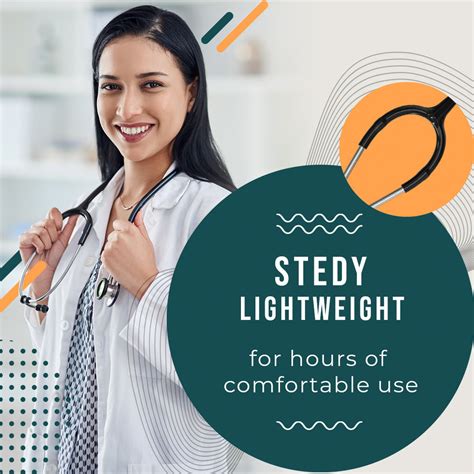 Easycare Deluxe Cardiology Stethoscope | Dual-Sided, Lightweight ...