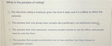 Paradox of Voting 的图像结果