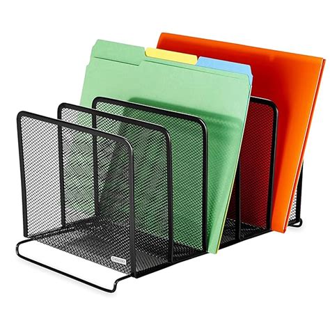 Rolodex Mesh Collection Stacking Sorter, 5-Section, Black (22141 ...