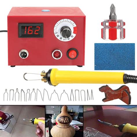 KKY 50W 220V Digital Multifunction Pyrography Machine + 1Pc Wood ...