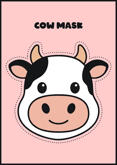 Cow Face Template