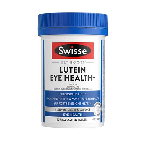 Swisse ultiboost lutein eye health plus+ (lutein + zeaxanthin + bilberry) 60 tablets(EXP 2025 ...
