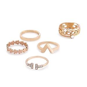 Buy ACCESSHER Indo-Western Inspired Gold Plated Minimal Design ...