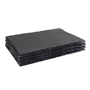 Buy MONKEY SUN 4 Pack 12 x 8 Black Slate Cheese Board with Natural Edge ...