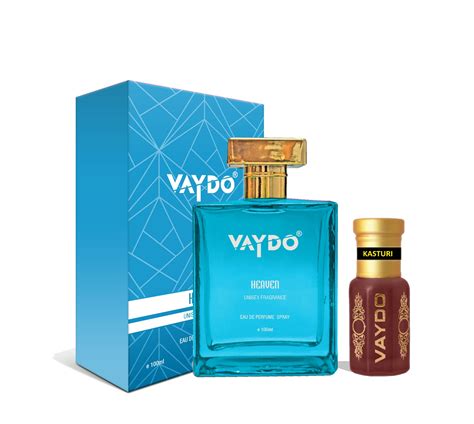 Vaydo Perfume Heaven And Kasturi Attar Without Alcohol for Unisex Pure
