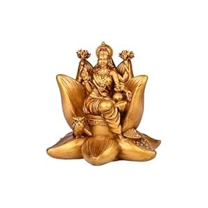 Artarium Padma Laxmi Ji Idol for Car Dashboard – 2.8 Inch Resin Murti ...