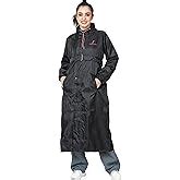 FabSeasons Waterproof Long/Full Raincoat for Women with Adjustable Hood ...