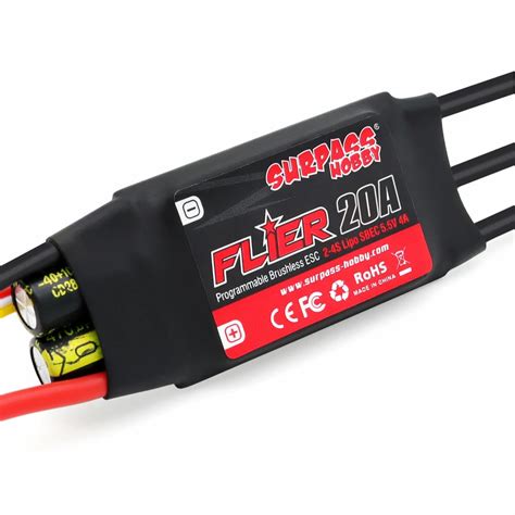Surpass-hobby flier series new 32-bit 20a brushless esc with 5.5v/4a ...