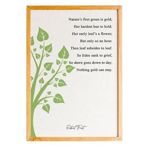 Robert Frost Gold Poem