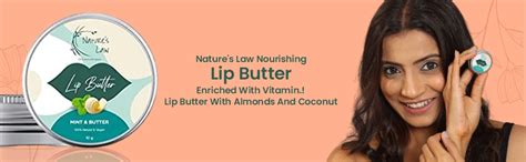 Buy Nature's Law Nourishing Lip Butter Enriched With Vitamins, Almonds ...