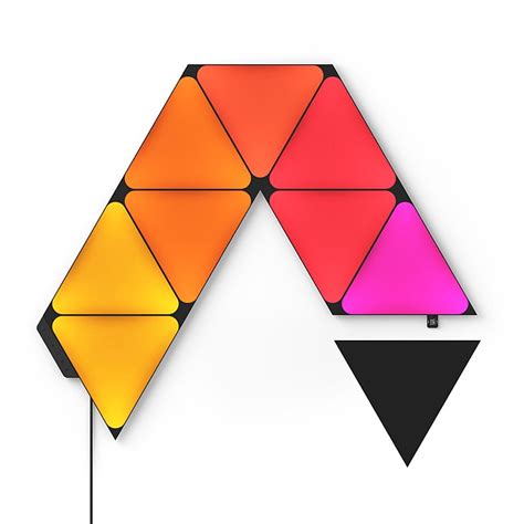 Nanoleaf Shapes Ultra Black Triangles Smarter Kit (9 Panels) - Multi-c