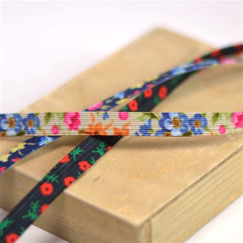 Elastique fleuri | bretelle | au mètre - A&A Patrons