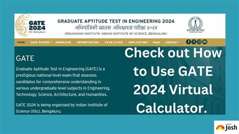 GATE 2024 Virtual Calculator, Check How to Download and Use It?