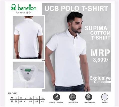 Cotton Polo T Shirt - UCB POLO WHITE COTTON TSHIRT Trader - Retailer ...