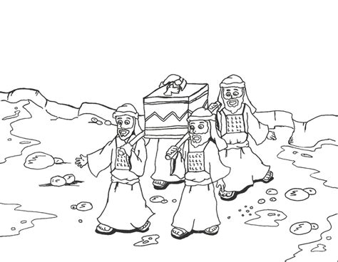 Coloring Page Of Israelites Crossing The Jordan River - Coloring Home