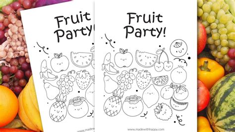 Fruits Coloring Pages Printable 的图像结果