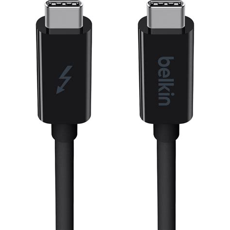 Belkin Thunderbolt 3 USB Type-C Male Cable F2CD081BT1M-BLK B&H