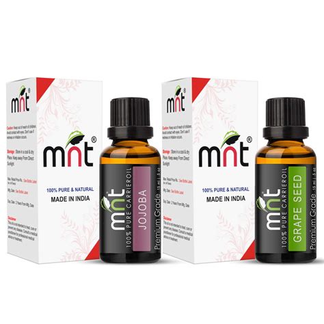 Best Combo Set of Jojoba Oil & Grapeseed Essential Oil - Each 15ML – MNT