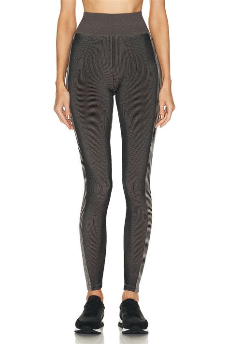 THE UPSIDE Ribbed Seamless 25 Midi Pant in Mocha | FWRD