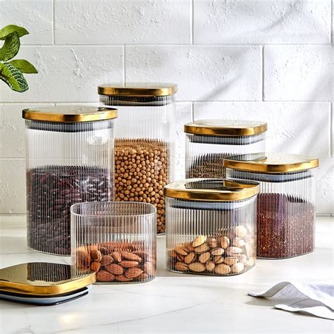 Buy Regal Luxe Spectrum Borosilicate Glass Jar - 800ml from Home Centre ...