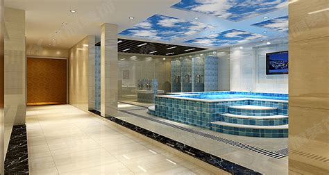 中原健康洗浴假日酒店新中式洗浴设计案例-郑州勃朗洗浴设计公司