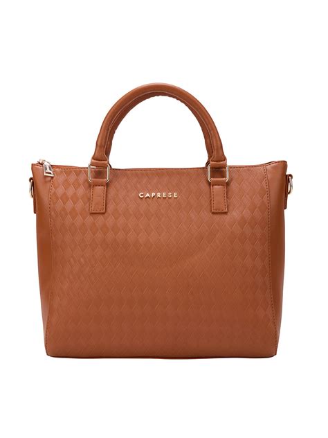 Buy Caprese Maddy Medium Tan Tote Bag @ 1589 | Caprese Bags