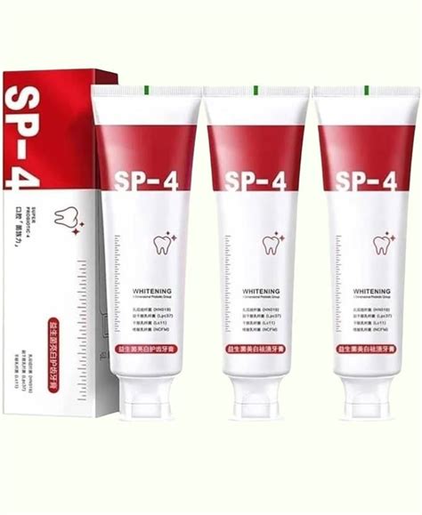 Sarbeau SP 4 Ultra Brightening Toothpaste Hydrating Whitening Formula ...