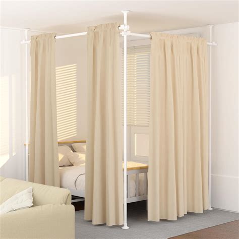 Amazon.com: KELIXU Room Divider Curtain Rod, No Drilling Tension Rods ...