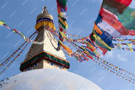Premium Photo | Nepal kathmandu boudha stupa or boudhanath is a one of ...