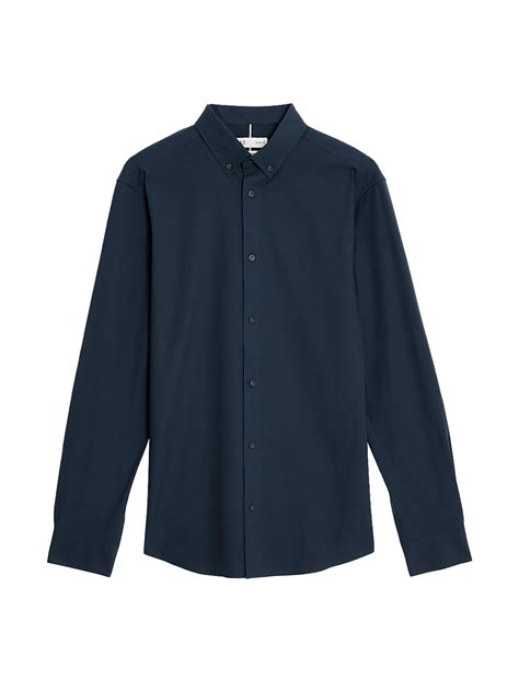 Buy Slim Fit Cotton Stretch 360 Flex™ Shirt at Marks & Spencer