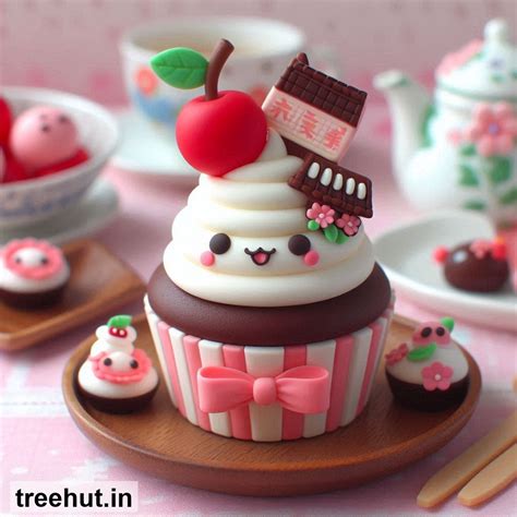 Japan Cupcake Decoration Ideas for Café, Cupcake Ideas, Mini Cake Ideas