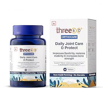 three60+ Daily JOINT CARE & PROTECT tablets | Improves Bone Strength ...