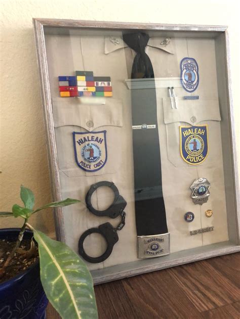 Custom Law Enforcement Uniform Display, Police Shadow Box, State ...
