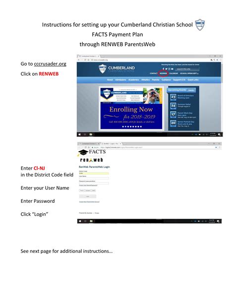 FACTS/RenWeb Tutorials - Cumberland Christian School