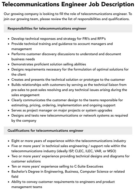 Image result for Telecommunications Engineering Jobs