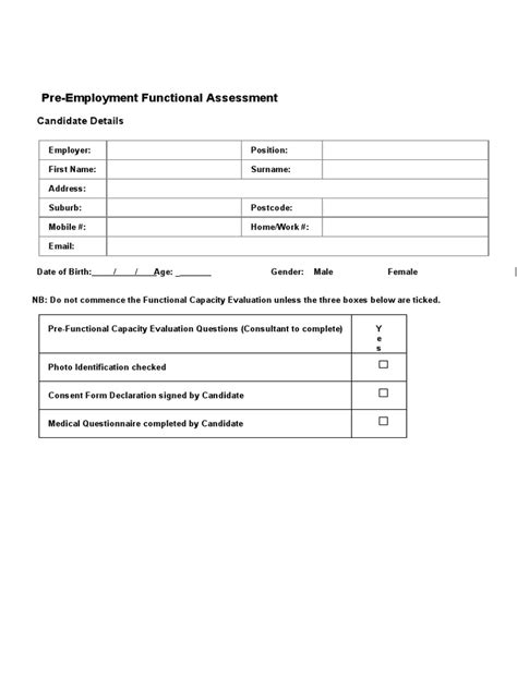 Functional Capacity Evaluation PDF 的图像结果