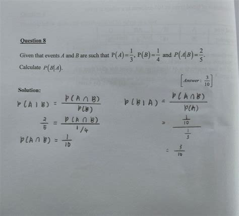 Image result for Conditional Probability Solved Question
