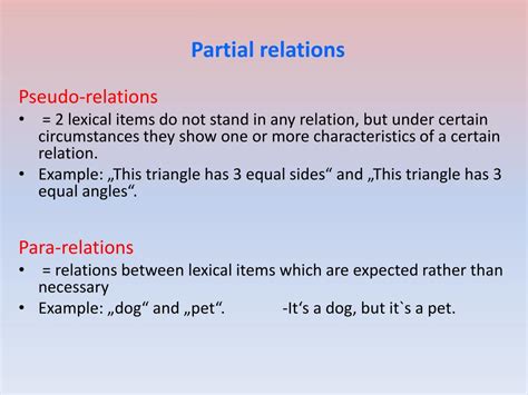 Image result for Lexical Relations