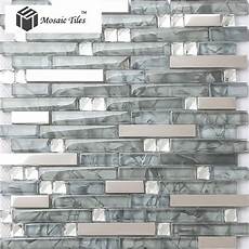 Grey Glass Mosaic Tile Backsplash by Tst Glass Mental Tile Glass Tile Grey Stainless Grey Glass Mosaic Tile Backsplash