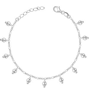 GIVA 925 Silver Miniature Magic Anklet,Single | Gifts for Women and ...