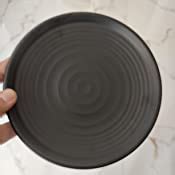 Buy Iveo Melamine Dinner Plate 7" Texture Black (2 Pcs Set) Online at ...