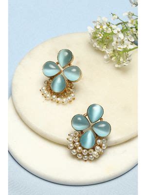 Buy Biba Blue Brass Earrings Online