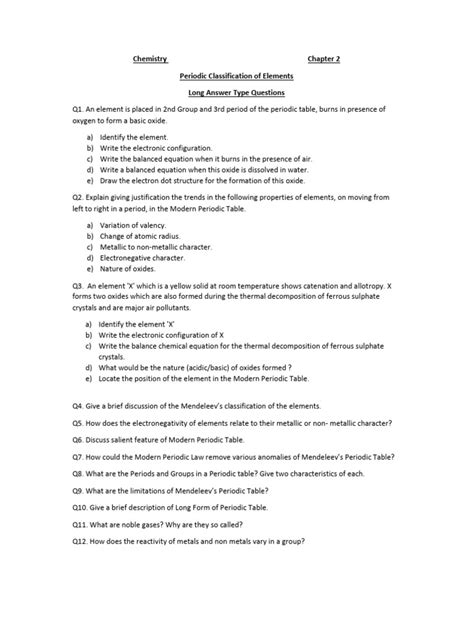 Image result for Periodic Classification Class 10