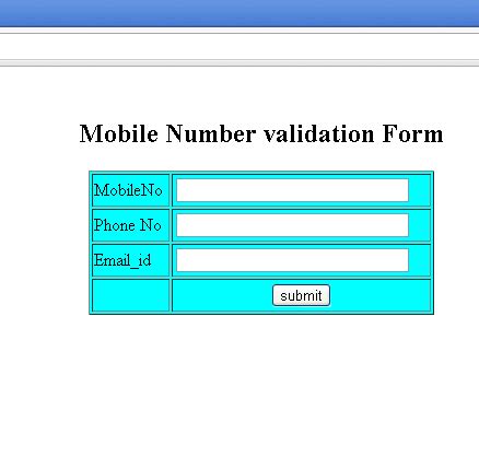 Image result for JavaScript Phone Number Validation Example