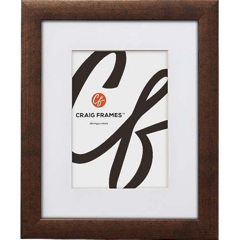 Craig Frames 16x22 Matted to 12x18 Picture Frame Bronze Contemporary 1 ...