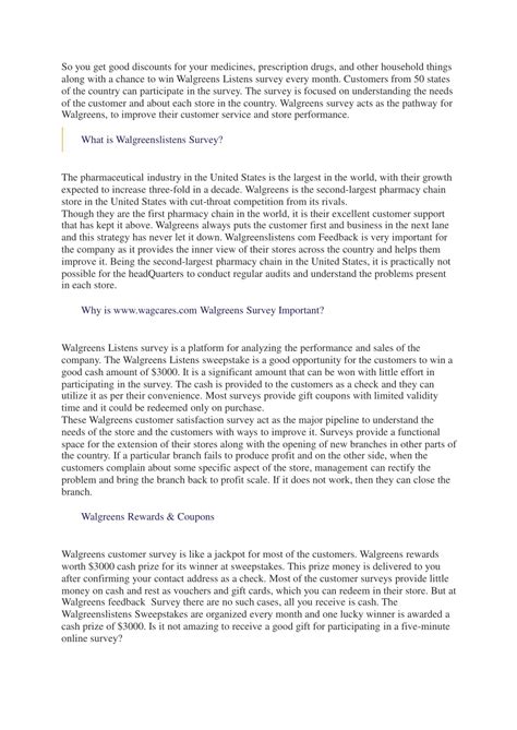 PPT - Walgreenslistens Feedback survey- PPT PowerPoint Presentation ...