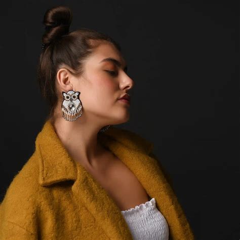 Owl Embroidered Earring – GoneCase