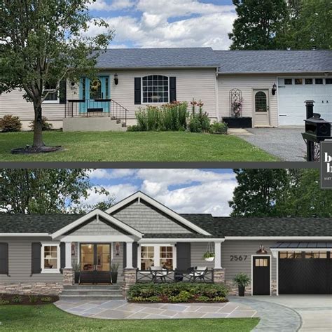 ranch house exterior makeover
