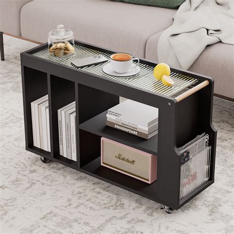 MEISSALIVVE Slim Side Table with Wheels, - Walmart.com