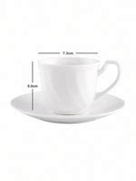 Bone China Tea Cup with Saucer (Set of 12pcs) – GOOD HOMES